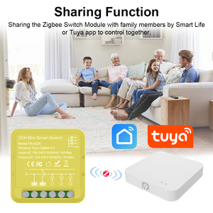Module de commutation murale intelligent Tuya Zigbee 3Gang 16A avec moniteur d'énergie, mini-relais, prise en charge Home Assistant, Alexa, Google Home - Product Image 4