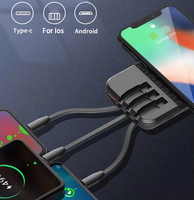 Fabrieks prijs 4 apparaten snelladen slimme draadloze powerbank met mobiele telefoonhouder