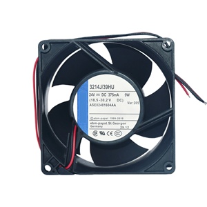 Gốc Đức cho ebmpapst 3214j/39hu 9cm 24V 9W 9038 biến tần làm mát dòng chảy hướng trục <span class=keywords><strong>fan</strong></span> tùy chỉnh 3000rpm nhựa OEM/ODM - Product Image 1
