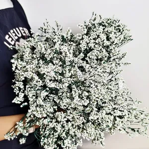 OH ARTS Bouquet <span class=keywords><strong>de</strong></span> Gypsophile Artificielle Blanche Faite à la Main, Toucher Réel, Longues Tiges pour Mariage, Décoration Intérieure, Vente en Gros - Product Image 4