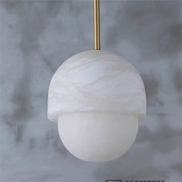 Luminaire suspendu moderne en marbre LED nordique, escalier, hôtel, salon, restaurant, lustre de plafond, lampe d'escalier intérieure