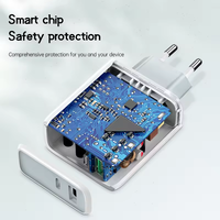 Chargeur de téléphone USB PD 20W Charge rapide QC 3.0 adaptateur de chargeur mural rapide pour iPhone 15/14/13/12 Pro iPad pour Huawei Xiaomi Samsung
