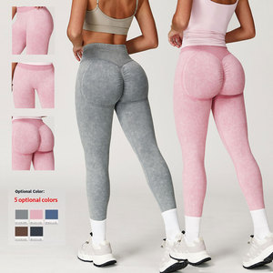 Leggings Push-up a Vita Alta di Alta Qualità, Leggings Sportivi Slim a Costine, Leggings da Yoga Senza Cuciture Effetto Sabbiato per <span class=keywords><strong>Donna</strong></span> - Product Image 1