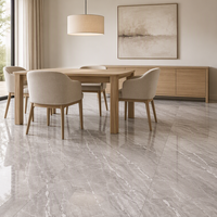 Carreaux de sol en porcelaine satinée gris grec 600x1200mm, directement de l'usine, pour mur de fond TV et entrée