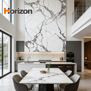 Dalles de pierre de quartz noir Horizon pour comptoir de café, design en pierre de quartz - Product Image 4