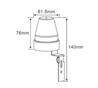 SanJin AC 110V-240V 10A IP44 Interrupteur à capteur jour-nuit Réglable Lux Temps de réponse 0,3-0,5s pour éclairage public extérieur