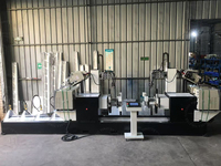 Nouveau automatiquement 4 côtés soudage palette rayonnage étagère verticale boîte faisceau étape faisceau Auto machines de soudage faisceau Machine de soudage par faisceau