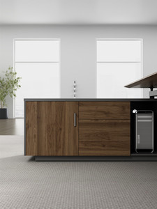 Venta al por mayor Escritorios de oficina personalizados Mesa de ordenador de madera Lujo Ceo Manager Ejecutivo Muebles de oficina modernos - Product Image 5