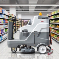 Autolaveuse autoportée 1255 mm à double brosse 5600 m²/h pour nettoyage industriel des sols, certifiée CE, directement de l'usine