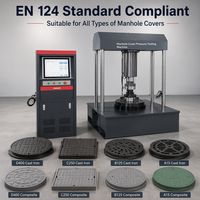 Electro-hydraulic Servo Digital Display Manhole Cover Compression Pressure Testing Machine for Municipal Engineering