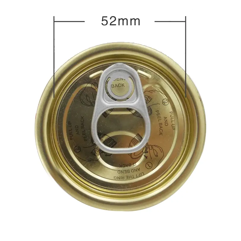 311 # Tinplate Easy Open End Kan Deksel Eoe Can Deksel Sardines Vierkant Kan Dekken Kwaliteit Keuze