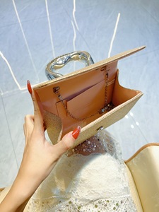 New Cross-border High-class Shiny <b>Small</b> Square PVC Fairy Clutch Crossbody Evening <b>Bag</b> Cover Tanjing - Product Image 3