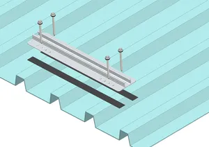 Sistema de montaje de techo sin escobillas, Panel PV, Mini riel Solar