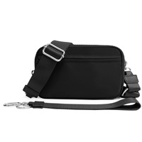 2025 nouvelle arrivée mains libres Portable Nylon à carreaux carte de crédit bracelet portefeuille bandoulière téléphone portable sac RFID sac à main portefeuille