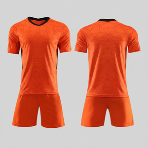 Conjunto de Ropa Deportiva de Fútbol Unisex de Pakistán, Jersey y Pantalones Cortos de Fútbol Personalizados OEM, Transpirables, 100% Poliéster, Suministro Directo, Corte Automatizado - Product Image 2