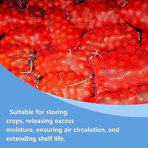 Sacs réutilisables pour légumes Huamaohengchun 11"×18" 10LB avec cordon de serrage pour oignons, légumes, écrevisses, agrumes, bois de chauffage - Product Image 5