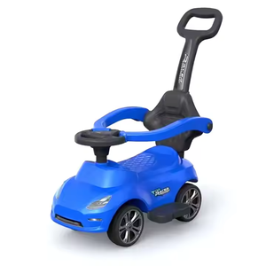 جديد مضاد للسقوط <span class=keywords><strong>3</strong></span> في 1 للأطفال من عمر 1 إلى <span class=keywords><strong>3</strong></span> سنوات ، راكب رضيع متعدد الوظائف بأربع عجلات مع قضيب دفع - Product Image 4