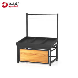 Étagère en fer à Double face pour <span class=keywords><strong>fruits</strong></span> <span class=keywords><strong>et</strong></span> <span class=keywords><strong>légumes</strong></span>, étagère de présentation des supermarchés, à affichage, support Gondola, en bois - Product Image 5