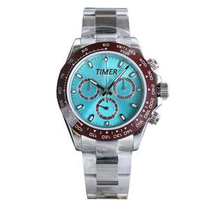 2026 Original Design Luxury <b>Men's</b> Stainless Steel Wristband Date Table Display ETA Movement 22mm Band Glass Fashion Pointer - Product Image 1