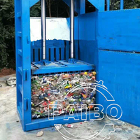 Presse à balles verticale monocylindre hydraulique en alliage d'aluminium pour ferraille, compacteur écologique haute densité