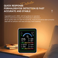 Monitor de Calidad del Aire Tuya Wifi 10 en 1, Mide Pm2.5, Co2, Tvoc, Hcho, Co, Pm10, Pm0.3, con Clasificación Ip54, Modelo Mt13w