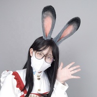 Bandeau d'oreille de lapin en peluche réaliste Judy Hopps Cosplay Con Party Animal Hair Accessoire