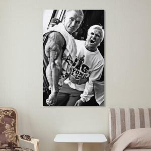 Toile d'art murale avec portrait de Tom Platz, culturiste, impression sur toile, décoration murale motivante pour la salle de sport, la remise en forme, fabriqué en Chine - Product Image 5