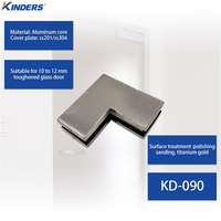 Klem Pintu Kaca 201/304 Penjualan Langsung Pabrik Harga Rendah Perlengkapan Pemasangan Pintu Kaca Tempered