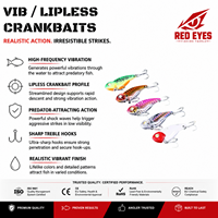 Échantillon Gratuit Leurre Vibra Laser à Dos Fin en ABS pour Pêche au Bar en Eau Moyenne – Prise en Charge Vente en Gros et OEM