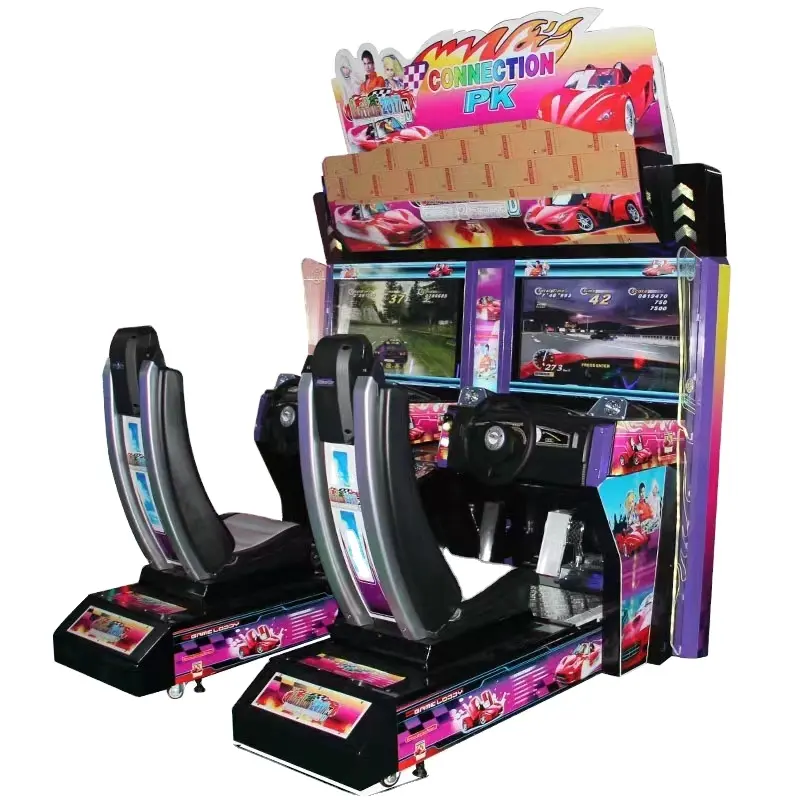 42 Inch Lcd Racing Car Driving Simulator Video Arcade Game Machine