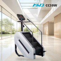 Appareil de fitness silencieux à écran tactile pour la montée d'escaliers MND X2000B, Stepper pour studio de fitness à Londres, à faible encombrement