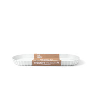 Plateau de service ovale en polypropylène blanc 37.5x15 cm - Product Image 3