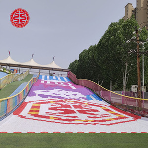 Tobogán de Pista Seca de Arcoíris de 7 Colores para Exteriores, Equipo de Juegos de PE, Tobogán Divertido, Tobogán de Arcoíris para las Cuatro Estaciones, Pista de Esquí Seco - Product Image 6