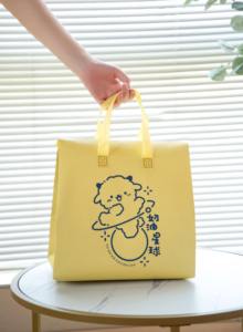 Sacs isothermes jetables recyclables en gros avec poignée, personnalisables, durables, isolés, pour sandwichs, gâteaux, PP non tissé, pour aliments chauds/froids - Product Image 2