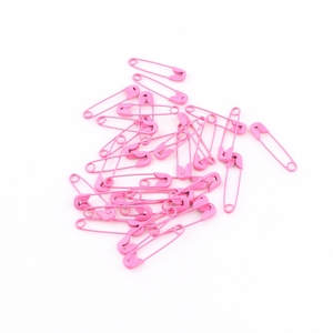 Petit pendentif métallique de couleur rose, <span class=keywords><strong>épingle</strong></span>s de sécurité, vente en gros, 50 pièces, 22mm, rose - Product Image 2