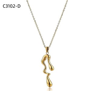 Collar con Colgante de Moda Amy Amy, Acero Inoxidable, Bañado en Rodio, Diseño Minimalista para Mujer, Uso Diario, Regalo - Product Image 2