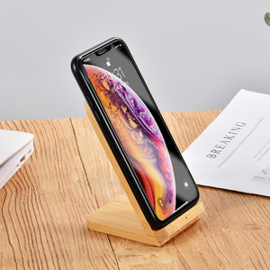 Station de <span class=keywords><strong>charge</strong></span> sans fil en bois de bambou, support de <span class=keywords><strong>charge</strong></span> par <span class=keywords><strong>induction</strong></span> pour téléphone pour <span class=keywords><strong>Xiaomi</strong></span>, pour Huawei, pour Samsung, autres appareils - Product Image 4