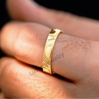 Bague en Or Massif Luster Jewelry 10k 14k 18K pour Couples, Bagues de Fiançailles et de Mariage en Or Uni, Conçues par des Designers Renommés