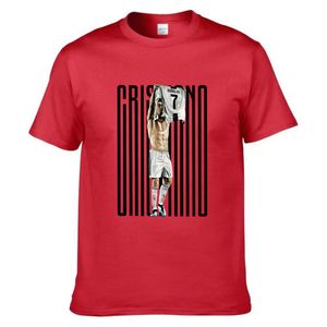 Cross-border Summer Sports Leisure Short-sleeved Breathable Football Star Ronaldo Perimeter Character Printed Cotton <strong>T</strong>-<strong>shirt</strong> - Product Image 1