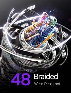 <span class=keywords><strong>Cable</strong></span> de Alimentación LISEN de 10 Pies y 18 AWG para Starlink Mini, <span class=keywords><strong>Cable</strong></span> de Carga USB-C Impermeable con Trenzado de Nailon para Antena Starlink Mini - Product Image 5