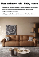 Modernes Luxus Chesterfield Couch Set für Wohnzimmer Minimalist isches Stil Echtes Leders ofa für Home Villa Hotel Office