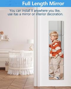 Acrylic Self-Adhesive Full Body <b>Mirrors</b> Non-Fragile Soft Household Bathroom Dressing <b>Mirrors</b> Wall Stickers for Dormitory - Product Image 4