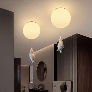 Lámpara de Globo Astronauta Nórdica Minimalista para Niños y Niñas, Lámpara Colgante Moderna para Dormitorio, Iluminación Infantil con Temática Espacial - Product Image 6