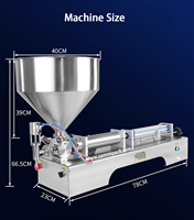 Machine de conditionnement de cosmétiques de nettoyage Offre Spéciale facile Remplisseur de crème épaisse à dosage unique Machine de remplissage de beurre de corps de karité
