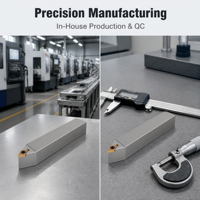 Portaherramientas de Torneado Externo de 62.5 Grados para Torno CNC, Mecanizado de Precisión, Inserto DCMT, Serie SDNCN Indexable