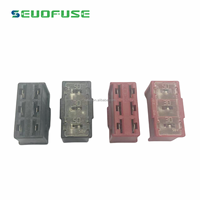 Produits avantageux Triple côte à côte cartouche boîte fusible auto lien court femelle voiture fusible lien/terminal fusible