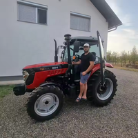 Tracteur agricole TAVOL 80 CV avec moteur Weichai, transmission intégrale et boîte de vitesses avec pompe, haute productivité pour les agriculteurs