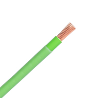 Venta al por mayor de cobre trenzado AWG 4-14 cable eléctrico aislado de PVC Alambre de nylon revestido THWN THHN para uso industrial