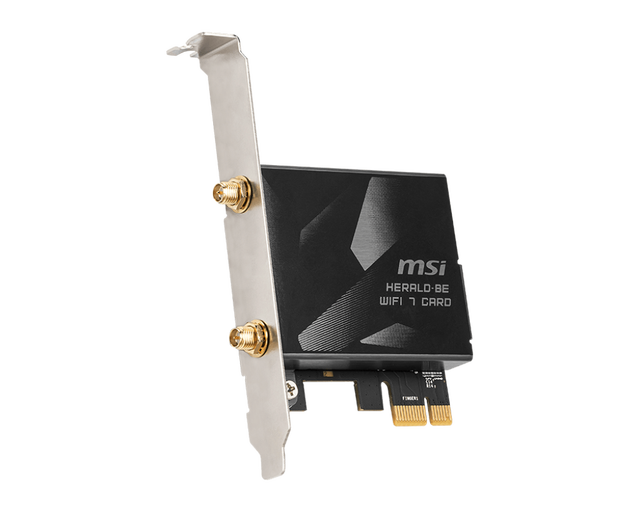 For MSI HERALD-BE WIFI 7 MAX Internal PCI-E Wireless WIFI Adapter BT5.4 5.8Gbps Transfer Rate Desktop Network Card for PC & Mac