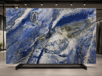 Dalles de granit bleu fantaisie pour îlots de cuisine, comptoirs, tables à manger, tables basses, tables d'appoint et meubles-lavabos de salle de bain